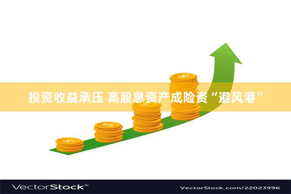 投资收益承压 高股息资产成险资“避风港”