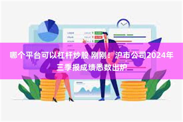 哪个平台可以杠杆炒股 刚刚！沪市公司2024年三季报成绩悉数出炉