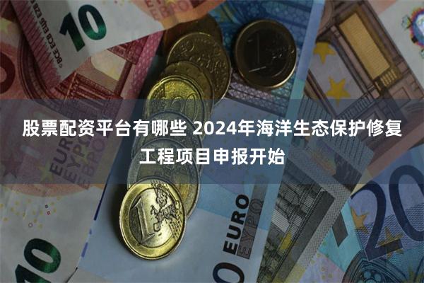 股票配资平台有哪些 2024年海洋生态保护修复工程项目申报开始